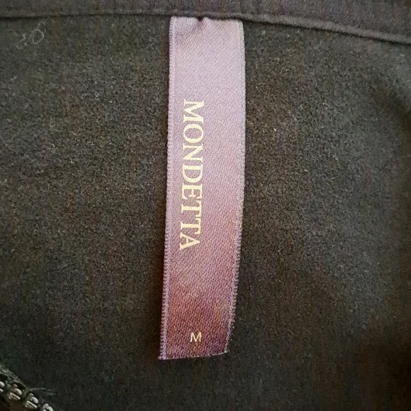 Mondetta Hoodie Womens Medium Black Zip Up Sweatshirt Pockets Sweater Stretch. - Picture 2 of 2